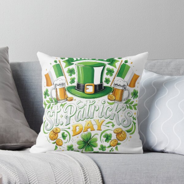 Item preview, Happy St. Patrick’s Day Irish Shamrock Lucky Leprechaun T-Shirt designed and sold by MOUZAT.