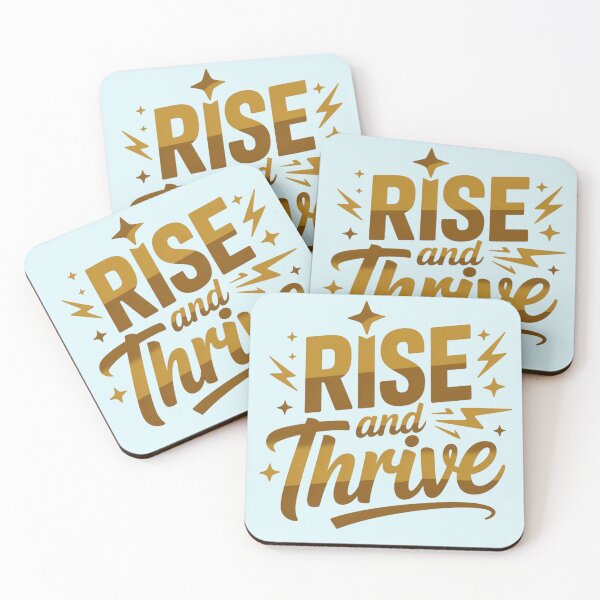 Item preview, Rise and Thrive  Motivational Self Growth Quote  designed and sold by Nzgiftsandmore.