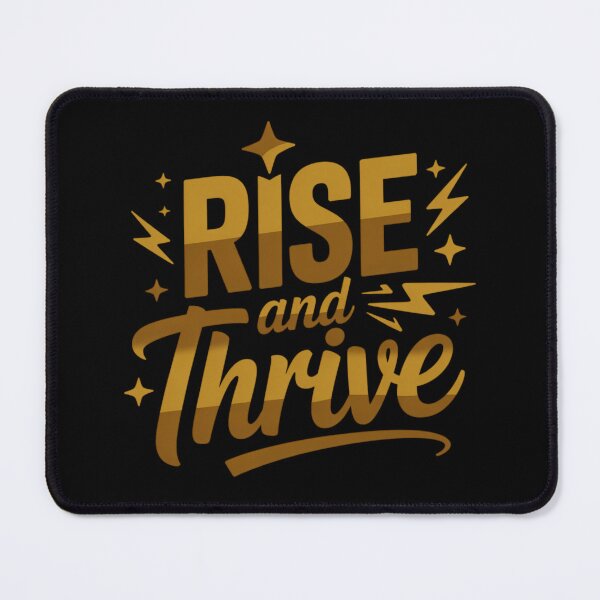 Item preview, Rise and Thrive Motivational Self Growth Quote designed and sold by Nzgiftsandmore.