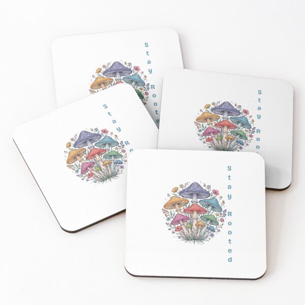 Item preview, Stay Rooted| Boho Mushroom Cluster Forest designed and sold by Pamthedesigner.