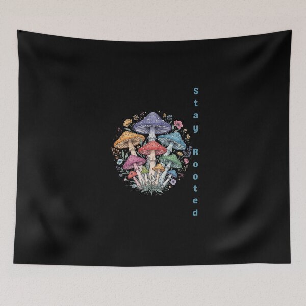 Item preview, Stay Rooted| Boho Mushroom Cluster Forest designed and sold by Pamthedesigner.