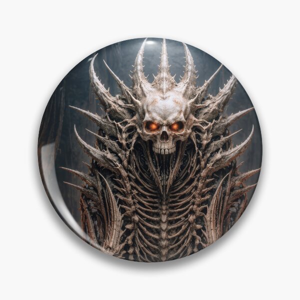 Item preview, Bone Throne - Dark Fantasy Artwork of a Throne Made of Bones and Skulls | Gothic Art, Mystical Creature, and Horror Fantasy Design designed and sold by DrakariArt.