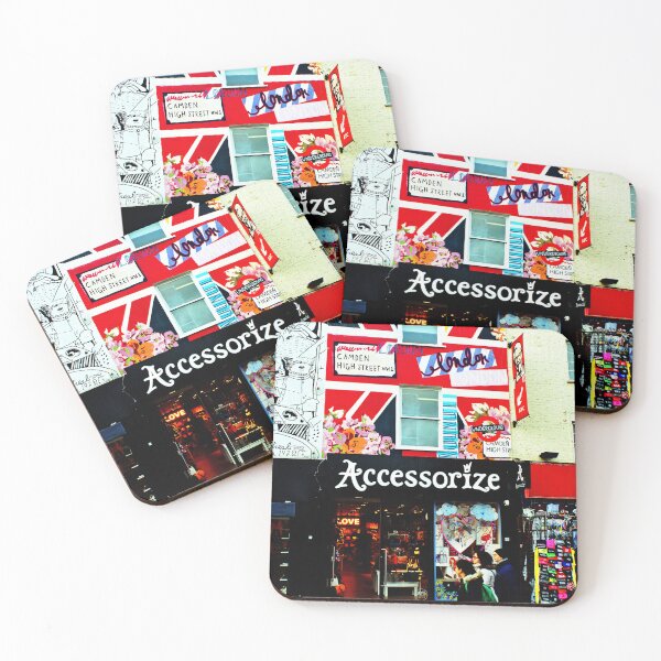 Item preview, Camden Town High Street Colourful Buildings designed and sold by AndyEvansPhotos.