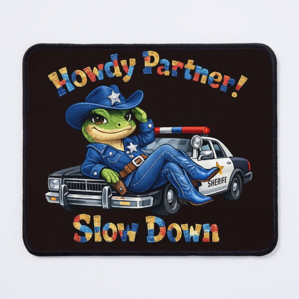 Item preview, Lizard Taking Over the police car designed and sold by Chaotic Critters.