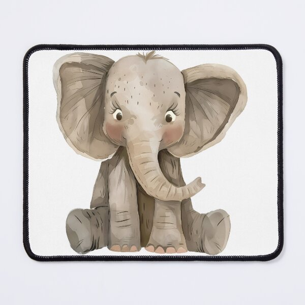Item preview, Cute Baby Elephant Watercolor - Adorable Nursery Animal Art Print designed and sold by DesignArtist.ia.