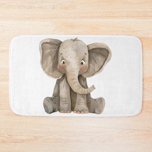 Item preview, Cute Baby Elephant Watercolor - Adorable Nursery Animal Art Print designed and sold by DesignArtist.ia.