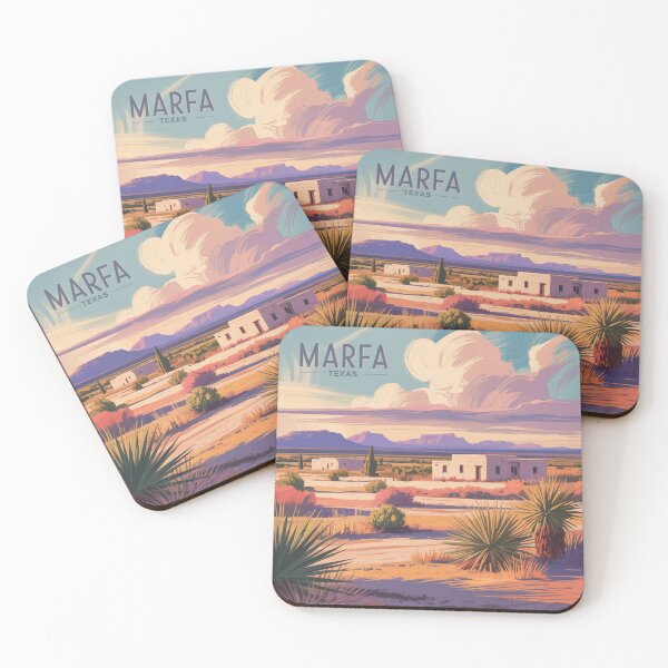 Item preview, Marfa Texas Desert Sunset Illustration designed and sold by CircinusStore.