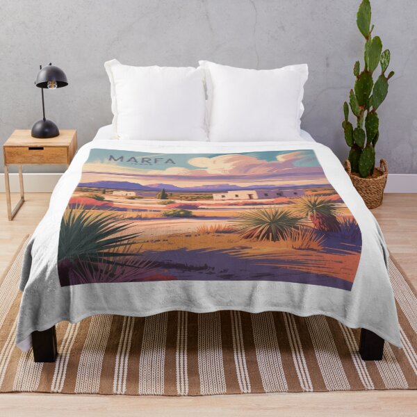 Item preview, Marfa Texas Desert Sunset Illustration designed and sold by CircinusStore.