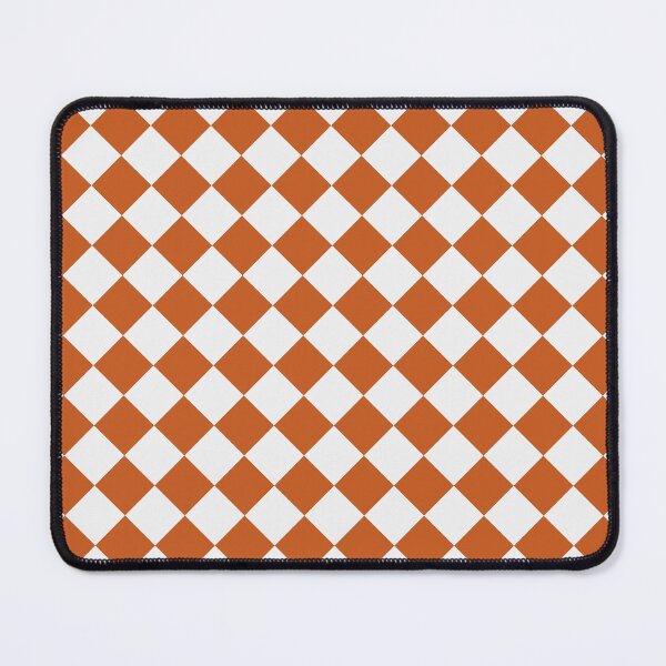 Item preview, Checkerboard White and Burnt Orange Pattern designed and sold by pattern-archive.
