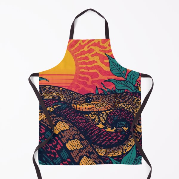 Item preview, Tropical Snake at Sunset designed and sold by Retro-Bloom.
