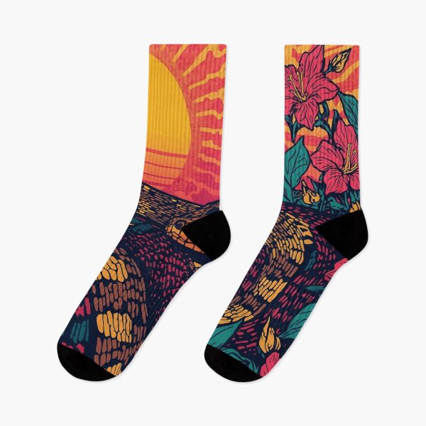 Item preview, Tropical Snake at Sunset designed and sold by Retro-Bloom.