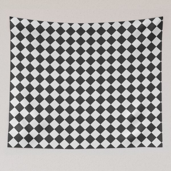 Item preview, Checkerboard White and Charcoal Pattern designed and sold by pattern-archive.
