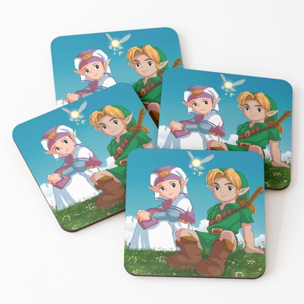 Item preview, The Legend of Zelda: Ocarina of Time Link and Princess Zelda designed and sold by ellenent.