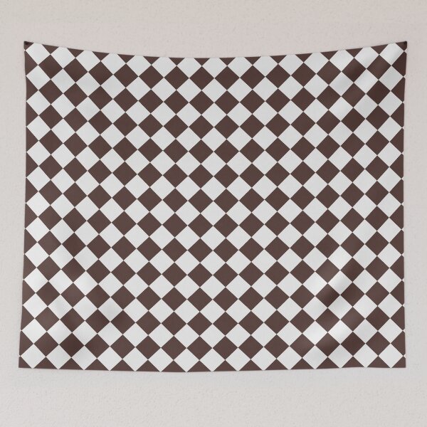 Item preview, Checkerboard White and Chocolate Pattern designed and sold by pattern-archive.