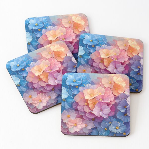 Item preview, Cottagecore Hydrangea Painting – Pink, Purple & Blue Floral Art designed and sold by MargaretWiktor.