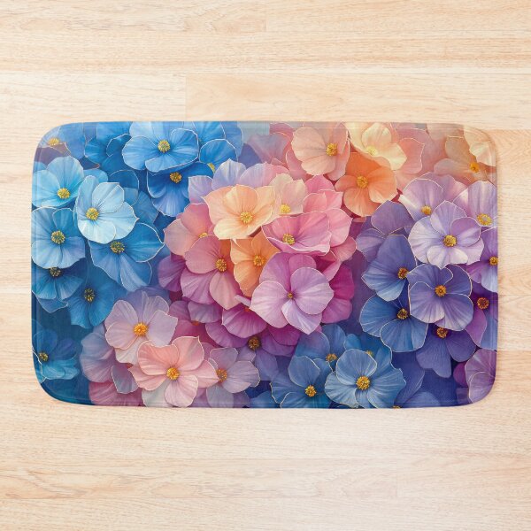 Item preview, Cottagecore Hydrangea Painting – Pink, Purple & Blue Floral Art designed and sold by MargaretWiktor.