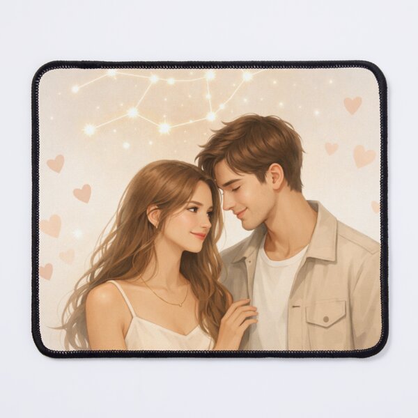 Item preview, Virgo Zodiac Romantic Love Couple designed and sold by Silentbow.