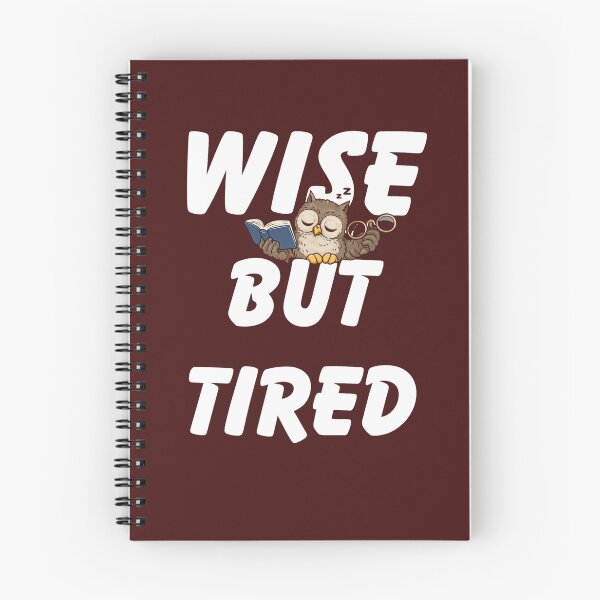 Item preview, Wise But Tired Owl – Sleepy Book Lover Academic Humor Design designed and sold by HOUSE OF TIST.