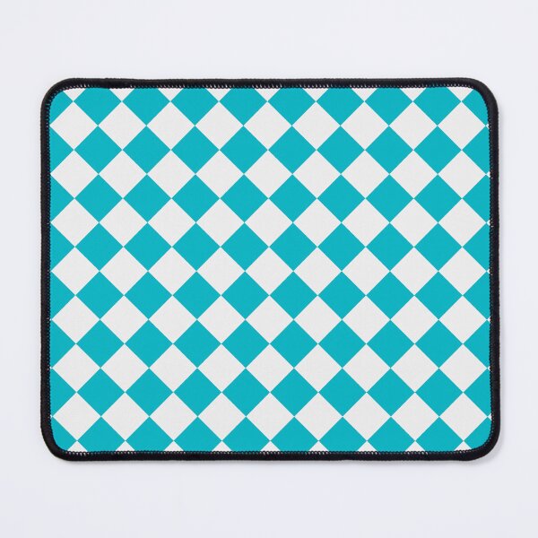 Item preview, Checkerboard White and Cyan Pattern designed and sold by pattern-archive.