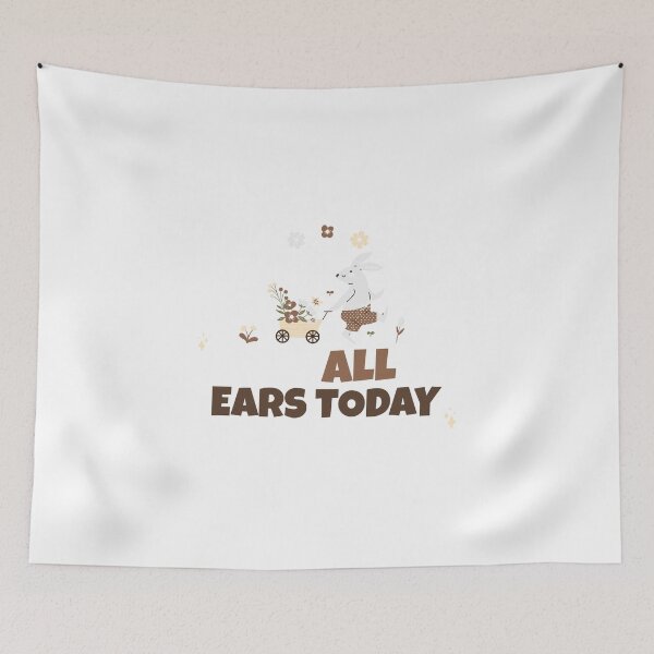 Item preview, I'am All Ears Today ✨#easter #happyeaster #cart #bunny #rabbit #spring designed and sold by Fanybany.