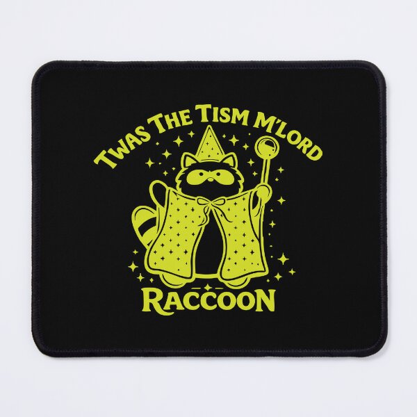 Item preview, Twas The Tism Mlord Raccoon,Funny Autism Meme designed and sold by CloudyPress.