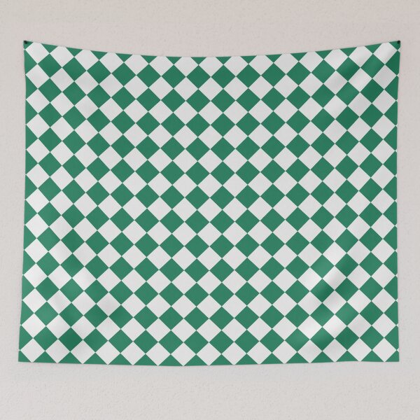 Item preview, Checkerboard White and Green Pattern designed and sold by pattern-archive.