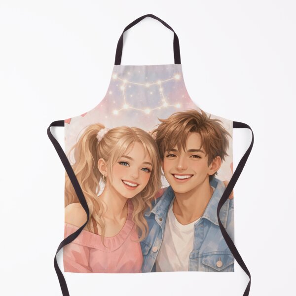 Item preview, Gemini Zodiac Romantic Couple Illustration designed and sold by Silentbow.