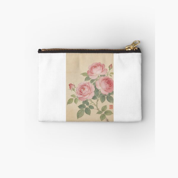 Item preview, Chinese Gongbi Pink Roses Art Print designed and sold by uptown2026.