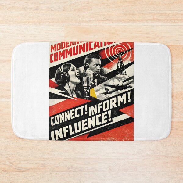 Item preview, Modern Communication – Retro Power Poster designed and sold by ForeverPrintsOK.