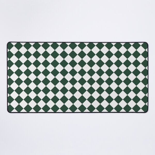 Item preview, Checkerboard White and Forest Green Pattern designed and sold by pattern-archive.