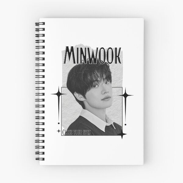 Item preview, Close Your Eye Minwook K-Pop Boy Group Portrait korean boy group kpop idol designed and sold by HELL0WBELLO.