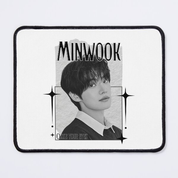 Item preview, Close Your Eye Minwook K-Pop Boy Group Portrait korean boy group kpop idol designed and sold by HELL0WBELLO.