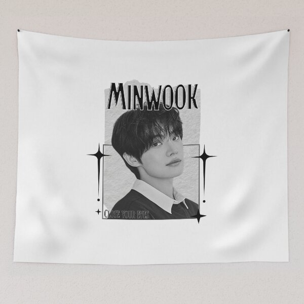 Item preview, Close Your Eye Minwook K-Pop Boy Group Portrait korean boy group kpop idol designed and sold by HELL0WBELLO.
