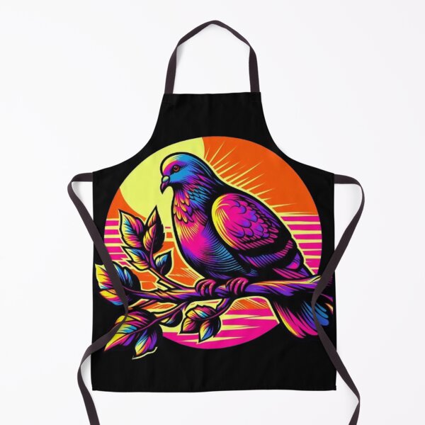 Item preview, Psychedelic Bird – Neon Sunset Branch Design designed and sold by Dogandesighn.