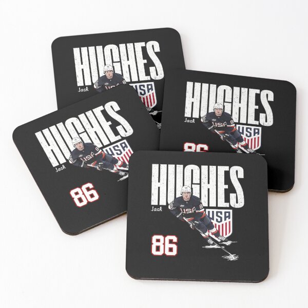 Item preview, Usa Jack Hughes 86 Hockey Cartoon designed and sold by Immdesigner.
