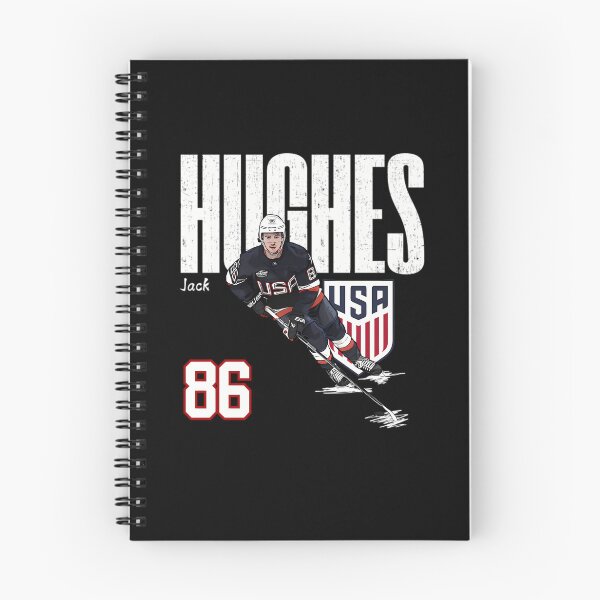 Item preview, Usa Jack Hughes 86 Hockey Cartoon designed and sold by Immdesigner.