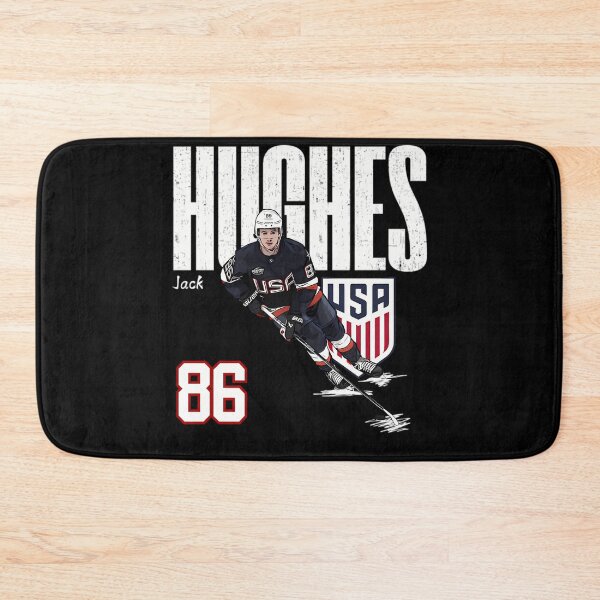 Item preview, Usa Jack Hughes 86 Hockey Cartoon designed and sold by Immdesigner.