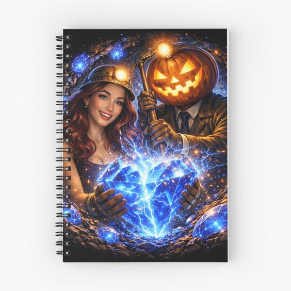 Item preview, Headless Horseman Sapphire Mine – Electric Fantasy Halloween Art designed and sold by TheHorsemanRidesAgain.