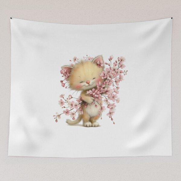 Item preview, charming spring cats designed and sold by Eiwaprints.