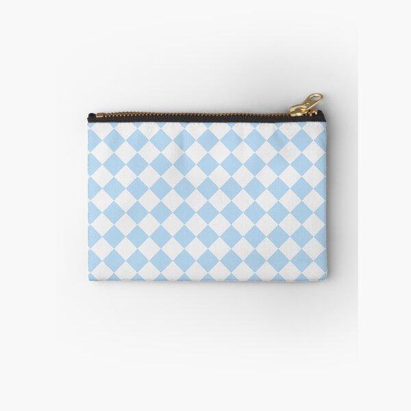 Item preview, Checkerboard White and Ice Blue Pattern designed and sold by pattern-archive.