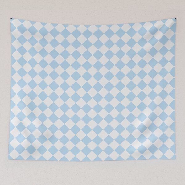 Item preview, Checkerboard White and Ice Blue Pattern designed and sold by pattern-archive.