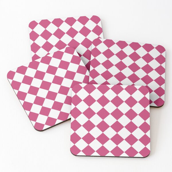Artikelvorschau, Schachbrettmuster in Weiß und Magenta entworfen und verkauft von pattern-archive.