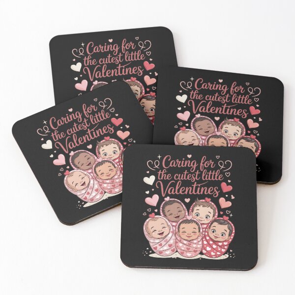 Item preview, Caring For The Cutest Little Valentines Baby Caregiver Parents Newborn designed and sold by CORJIDOG-ART.