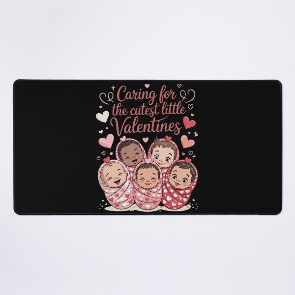Item preview, Caring For The Cutest Little Valentines Baby Caregiver Parents Newborn designed and sold by CORJIDOG-ART.