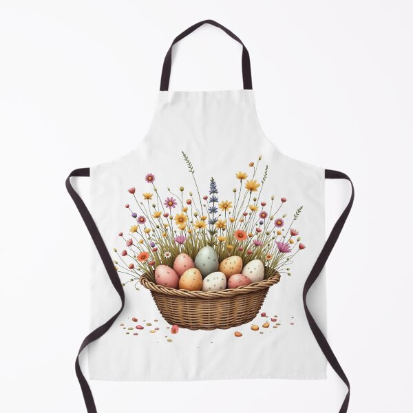 Item preview, Spring Easter Eggs in Floral Basket designed and sold by PMTaurus.