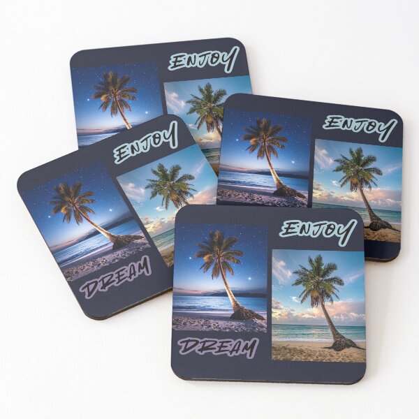 Item preview, Tropical dreams, enjoying life, palm tree designed and sold by LiskoDesign.
