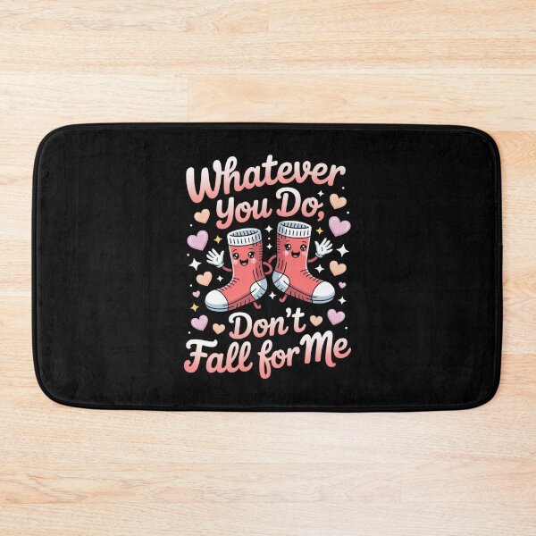 Item preview, Whatever You Do, Don't Fall For Me Funny Socks Pun Lover Quote designed and sold by CORJIDOG-ART.