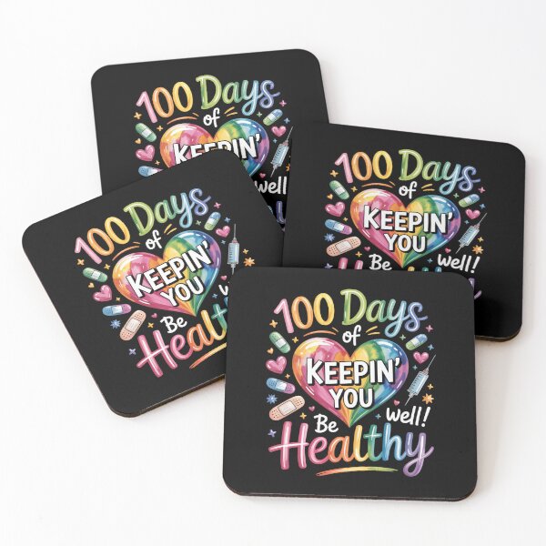 Item preview, 100 Days Of Keepin' You Well! Be Healthy Healthcare Wellness Recovery Milestone designed and sold by CORJIDOG-ART.