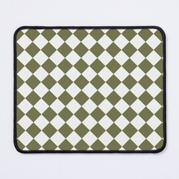 Item preview, Checkerboard White and Olive Pattern designed and sold by pattern-archive.