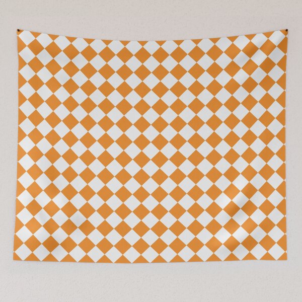 Item preview, Checkerboard White and Orange Pattern designed and sold by pattern-archive.